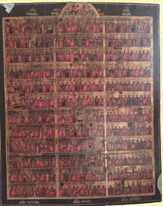 Icône ménologe avant